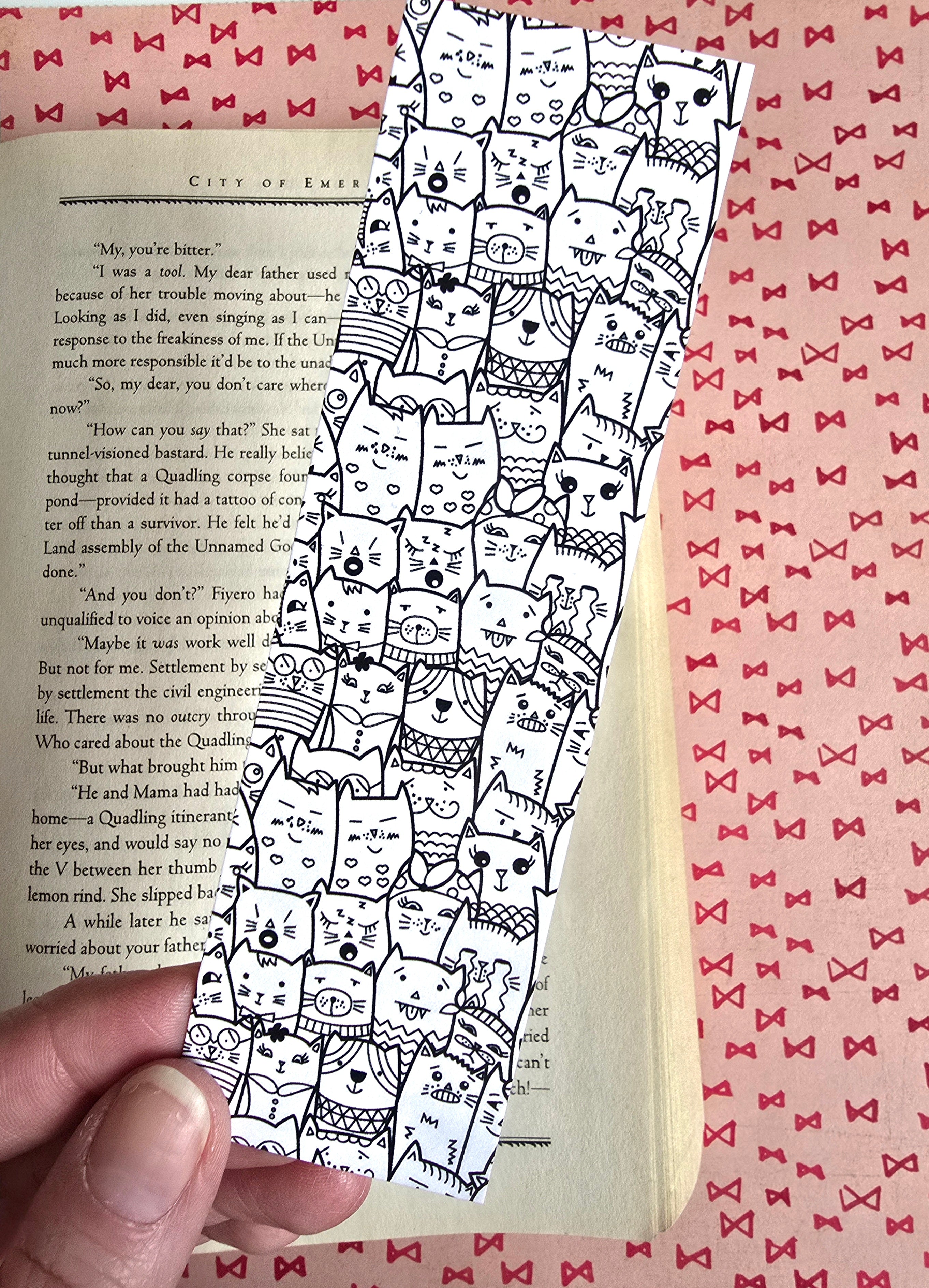 Black and White Cats Bookmark