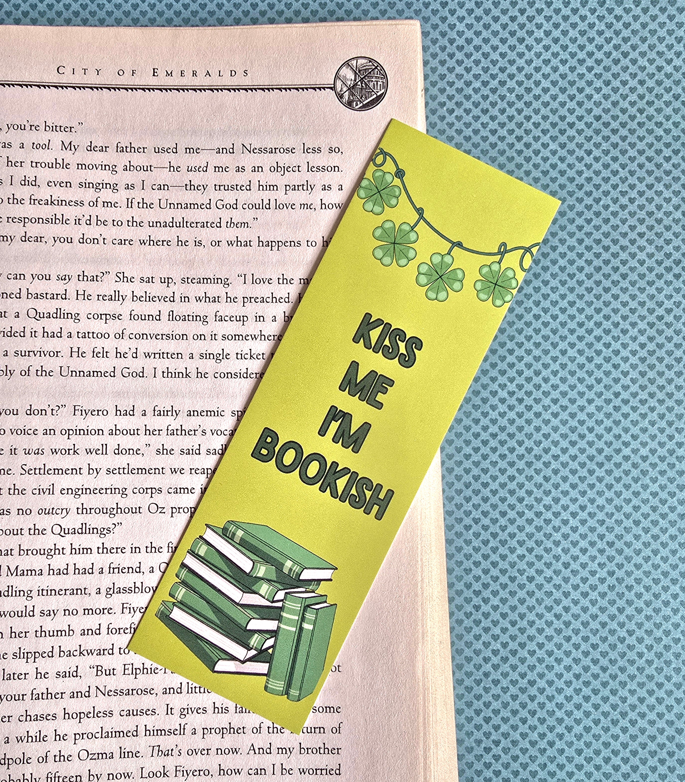 Kiss Me I'm Bookish Bookmark