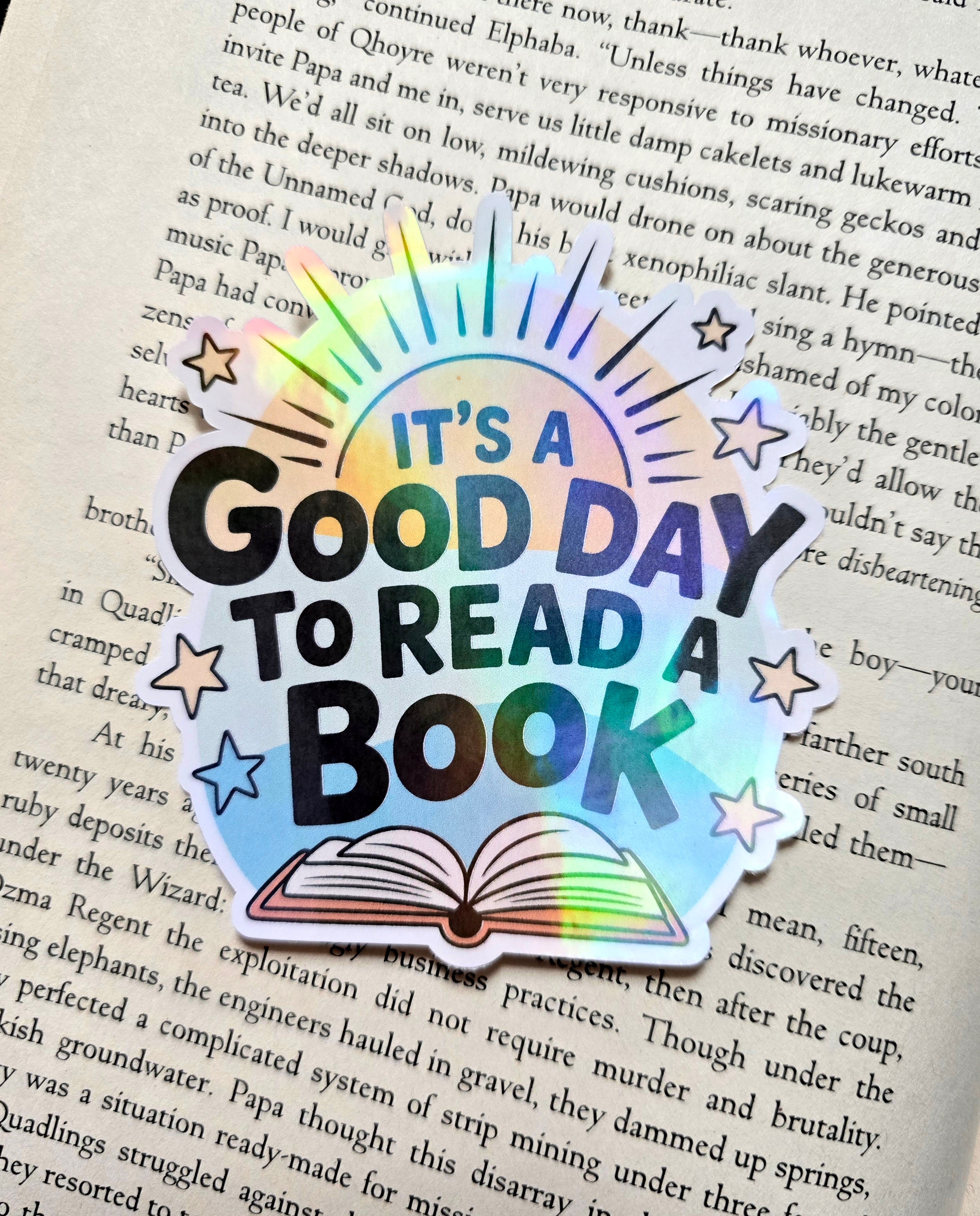 It's a Good Day to Read a Book Sticker