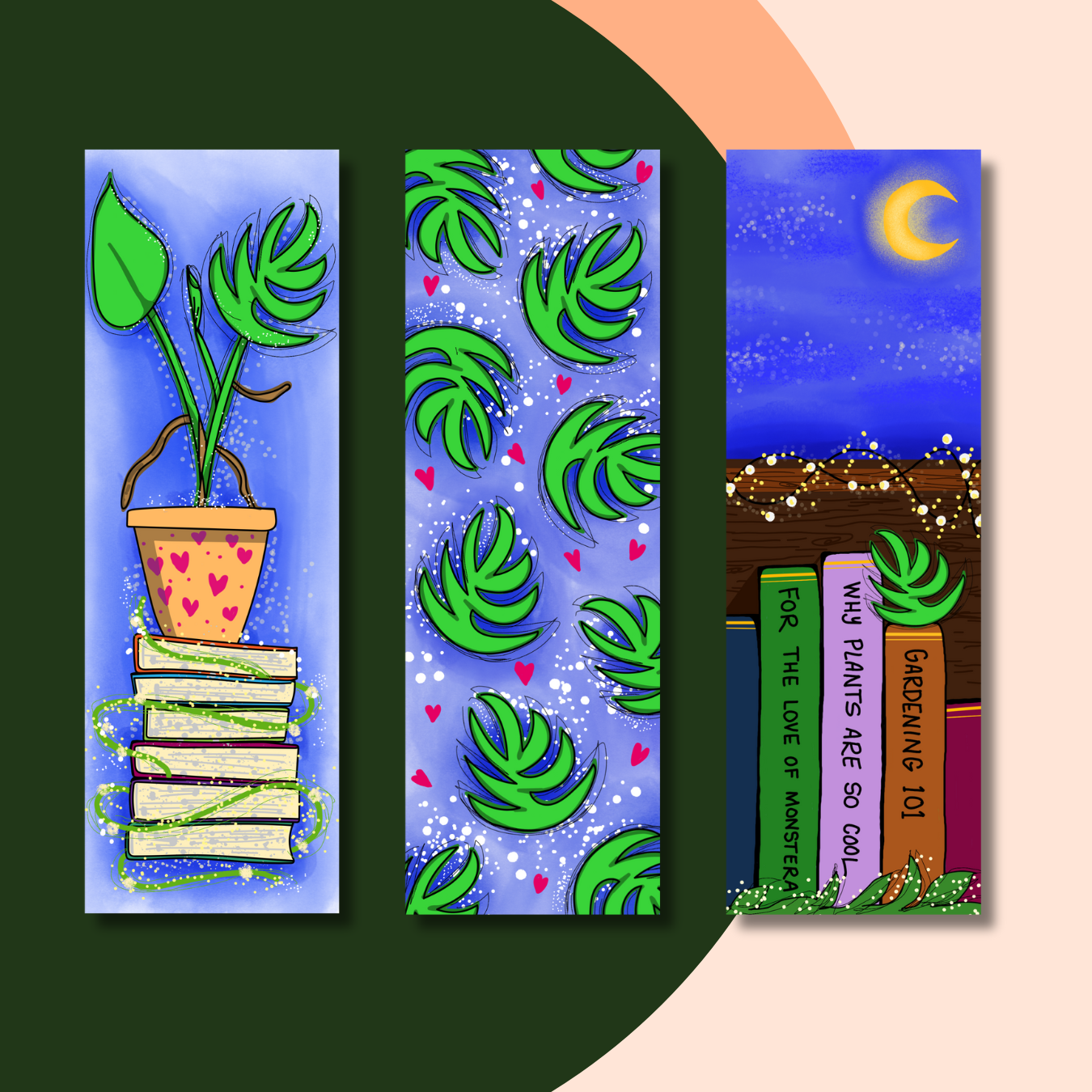 For the Love of Monstera Bookmarks