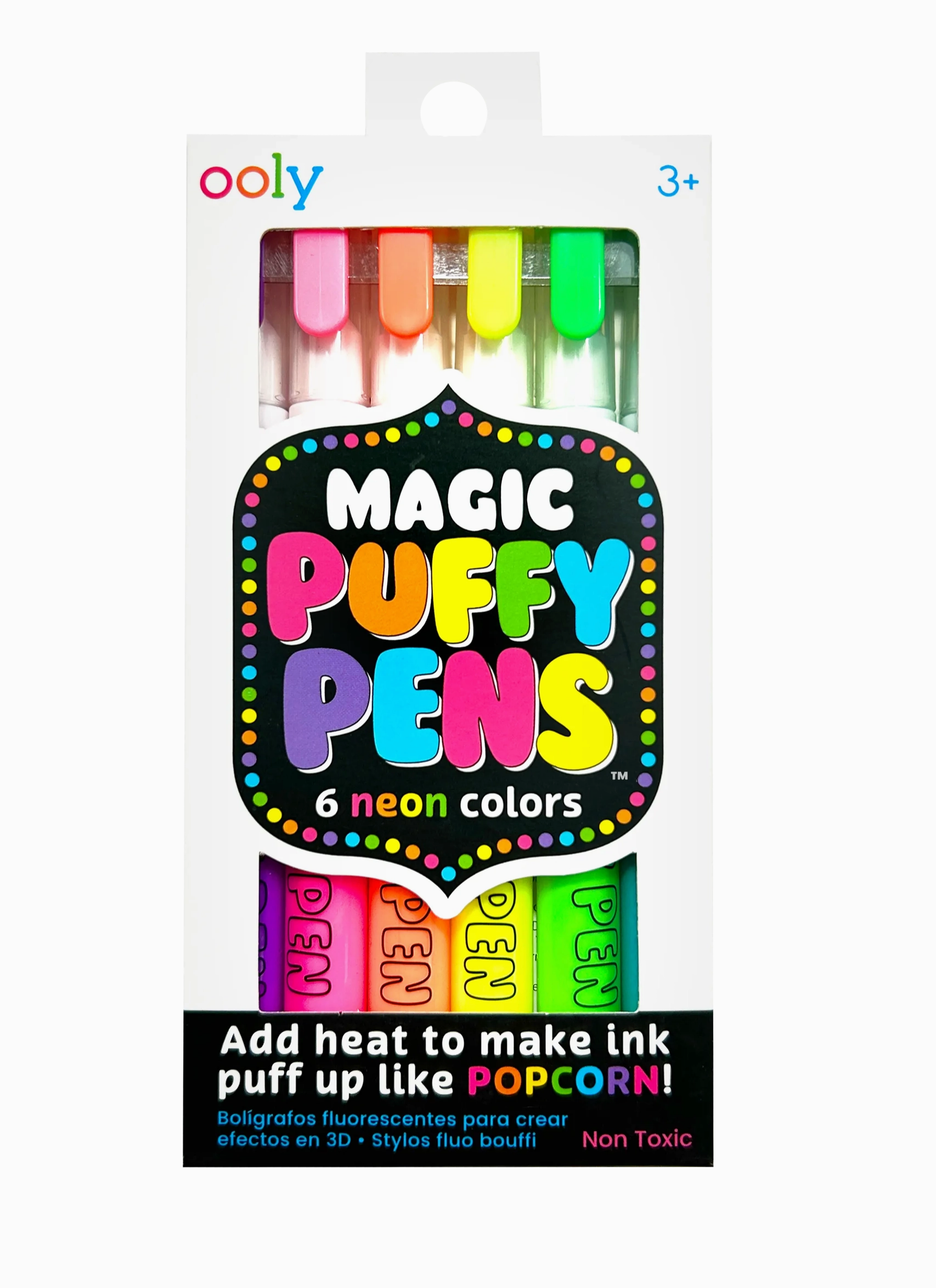 Magic Puffy Neon Pens