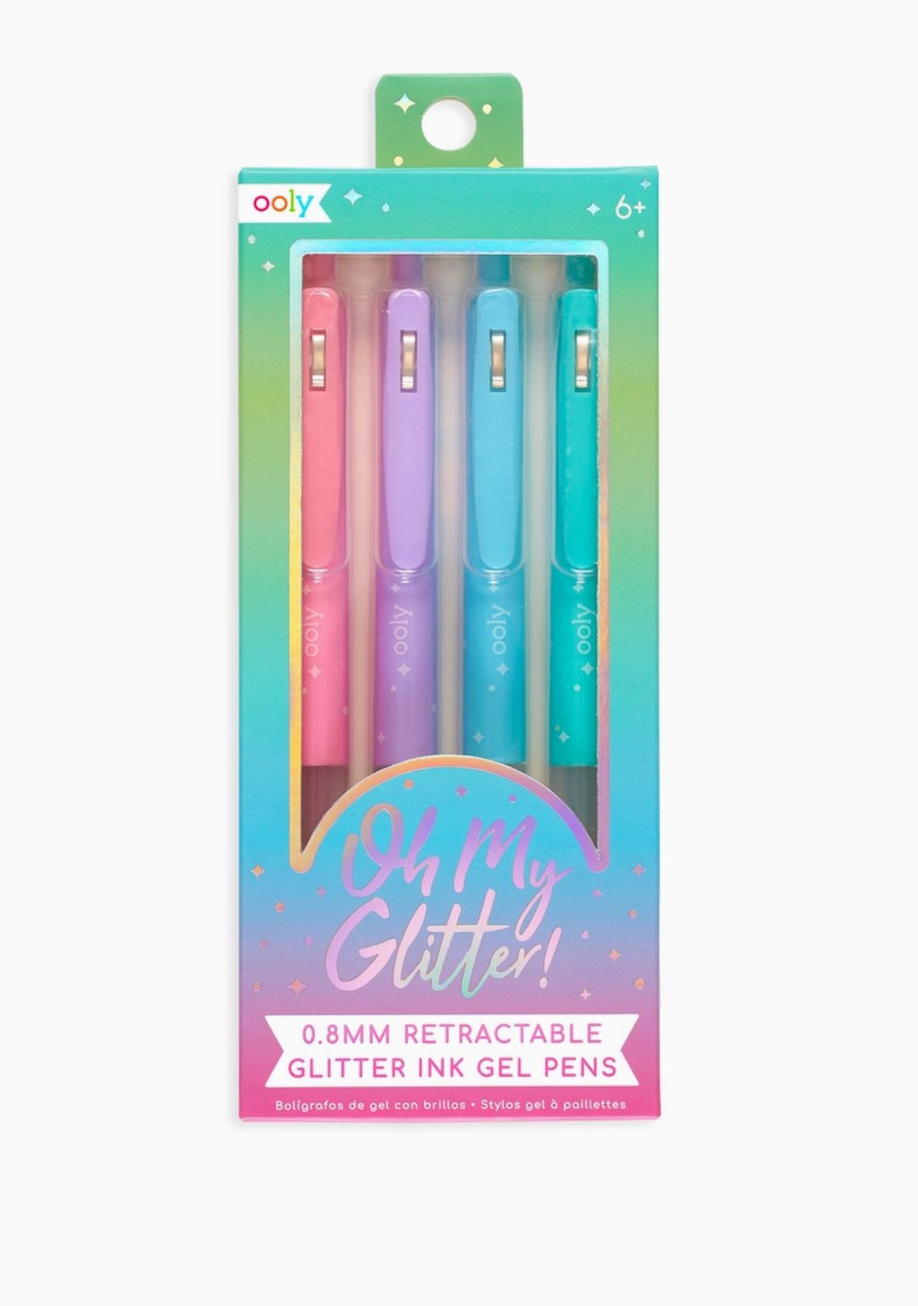 Oh My Glitter! Retractable Glitter Ink Gel Pens | Set of 4