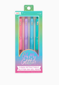 Oh My Glitter! Retractable Glitter Ink Gel Pens | Set of 4
