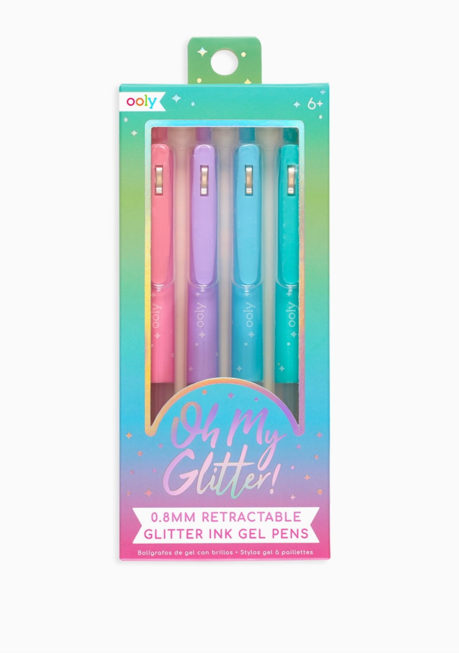 Oh My Glitter! Retractable Glitter Ink Gel Pens | Set of 4