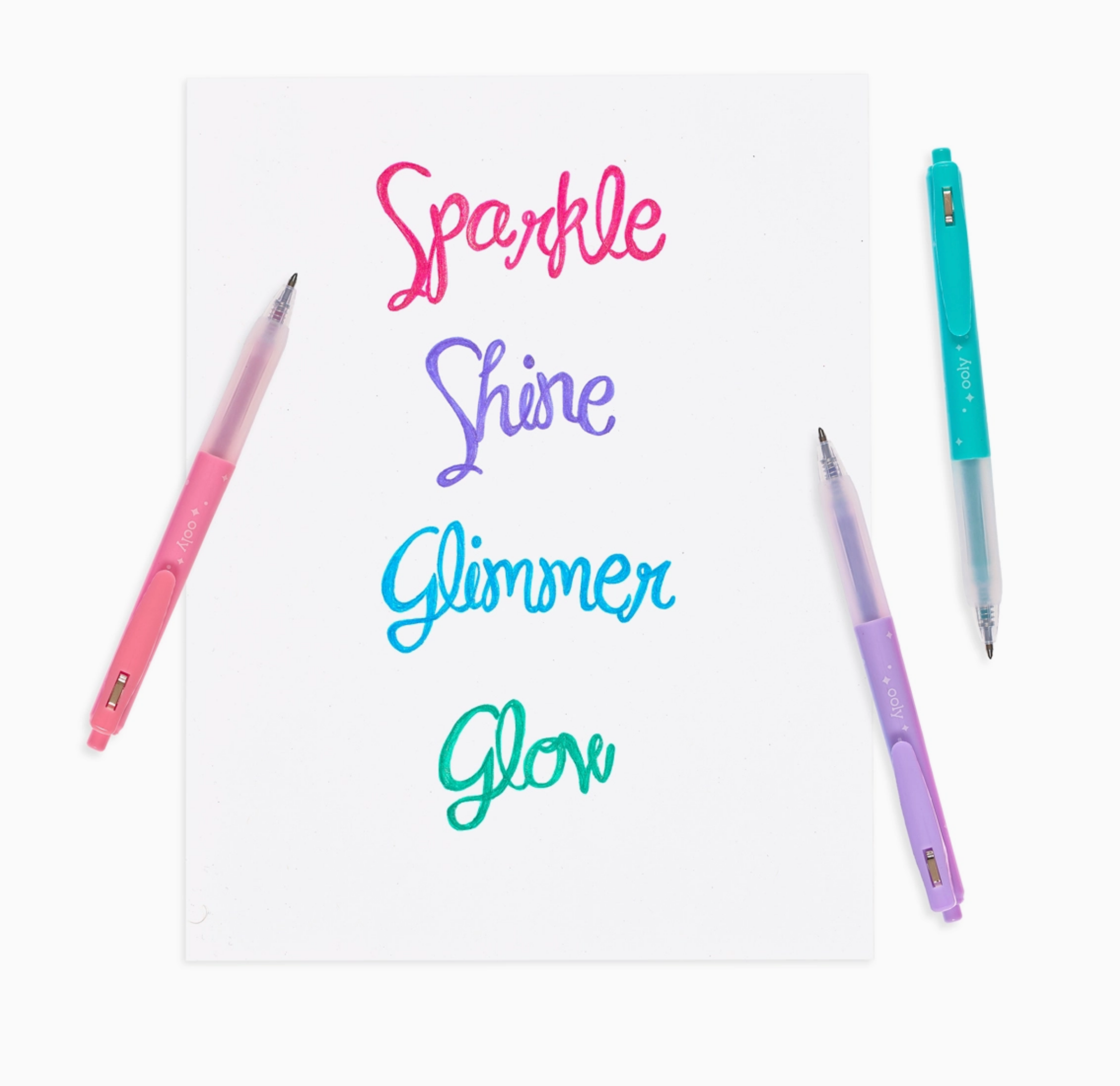Oh My Glitter! Retractable Glitter Ink Gel Pens | Set of 4