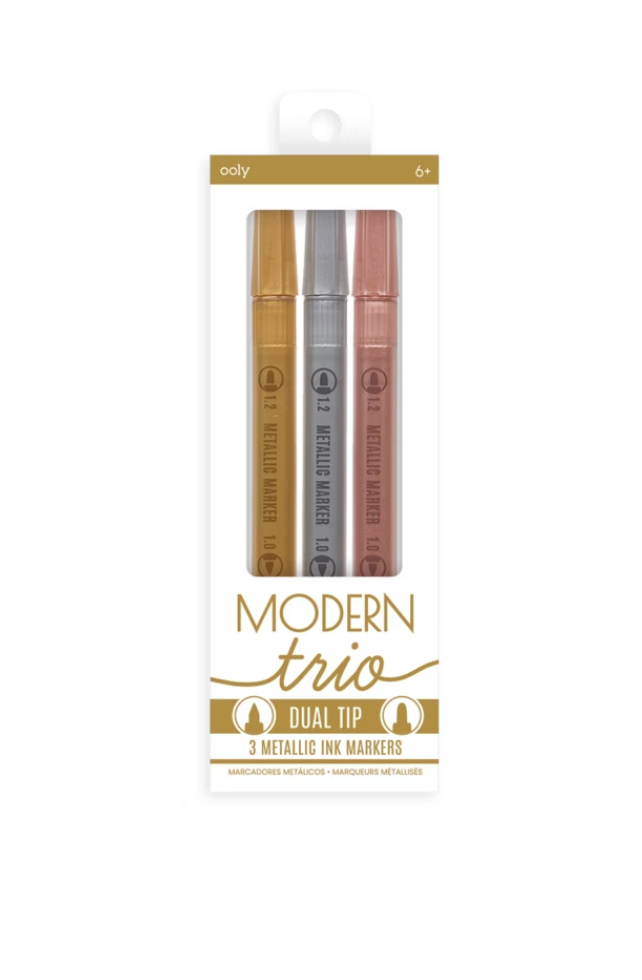 Modern Trio Metallic Ink Markers