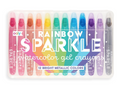 Rainbow Sparkle Watercolor Gel Crayons | Set of 12