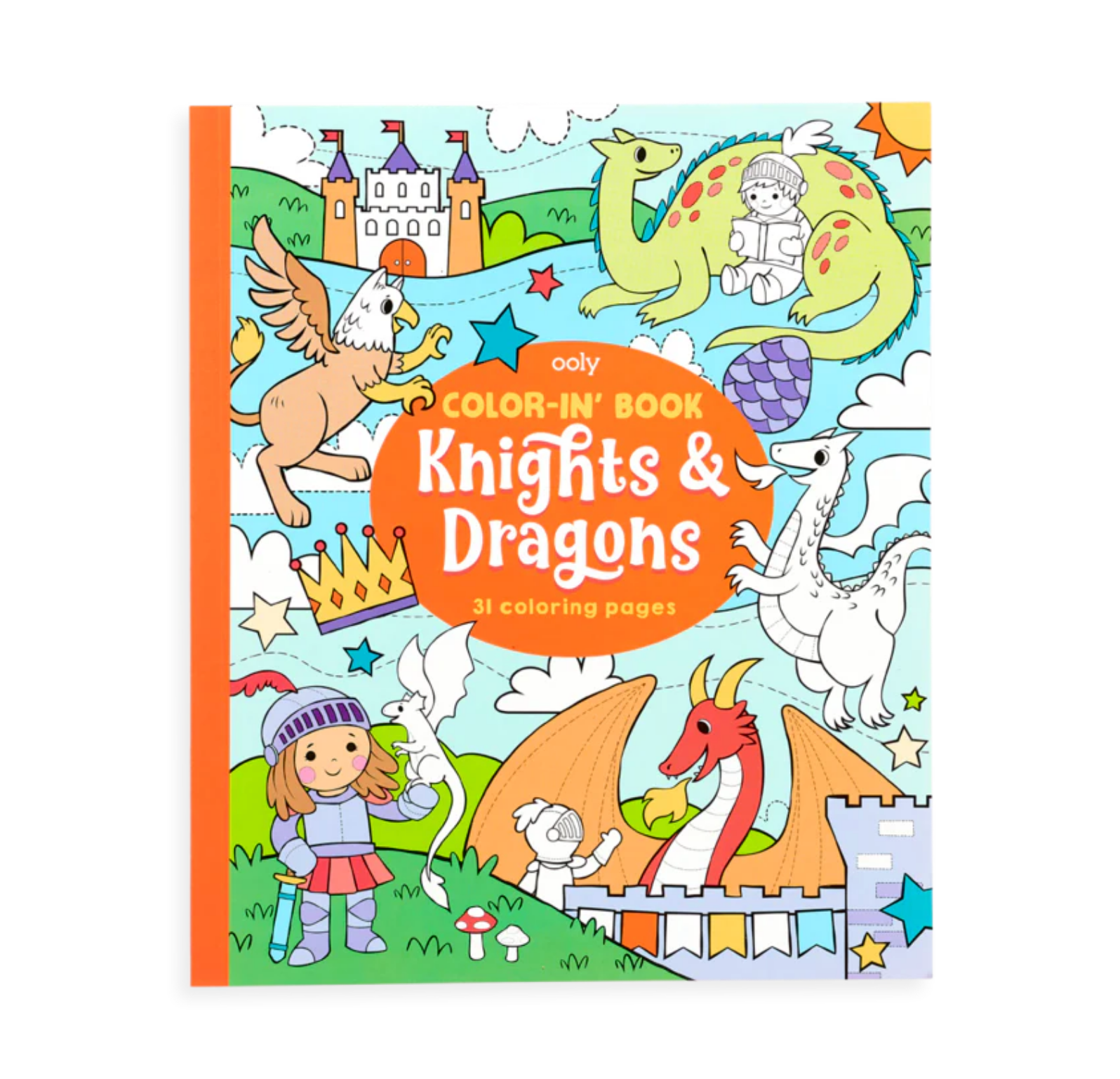 Color In: Knights & Dragons Coloring Book