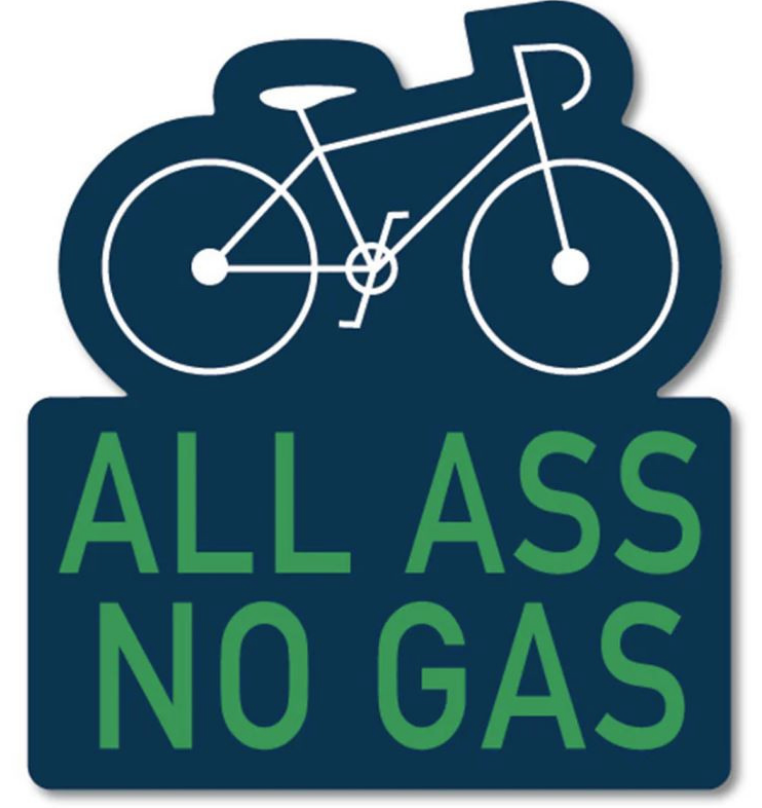 All Ass No Gas Sticker
