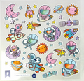 Adorable Astronauts Stickers