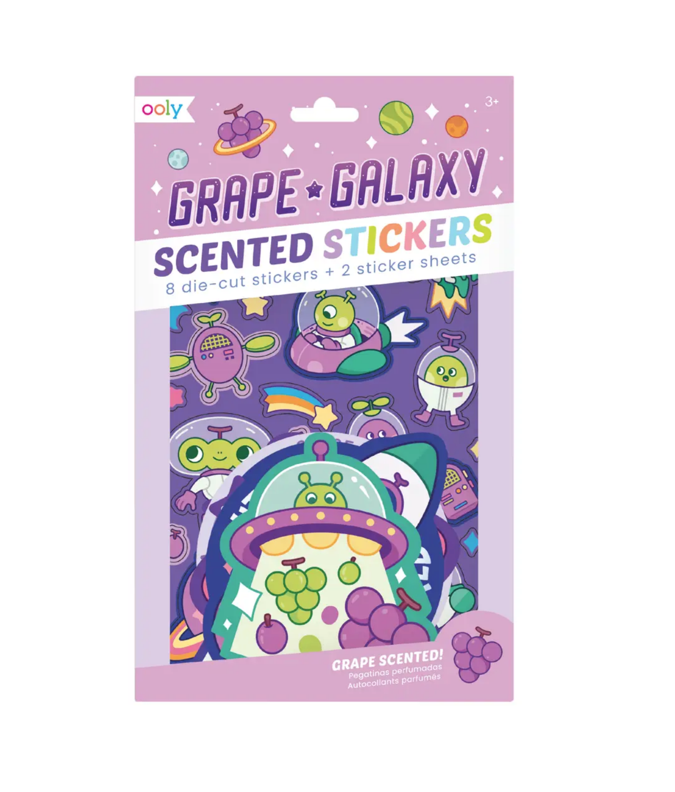 Grape Galaxy Scented Sticker Set
