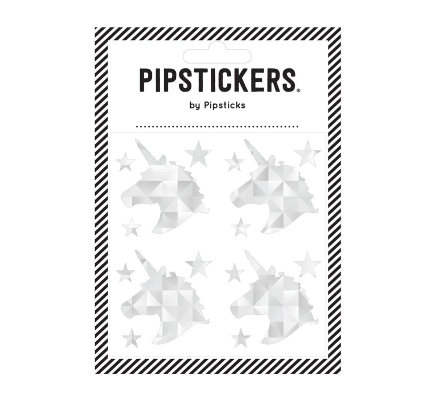 Silver Holo Unicorn Stickers