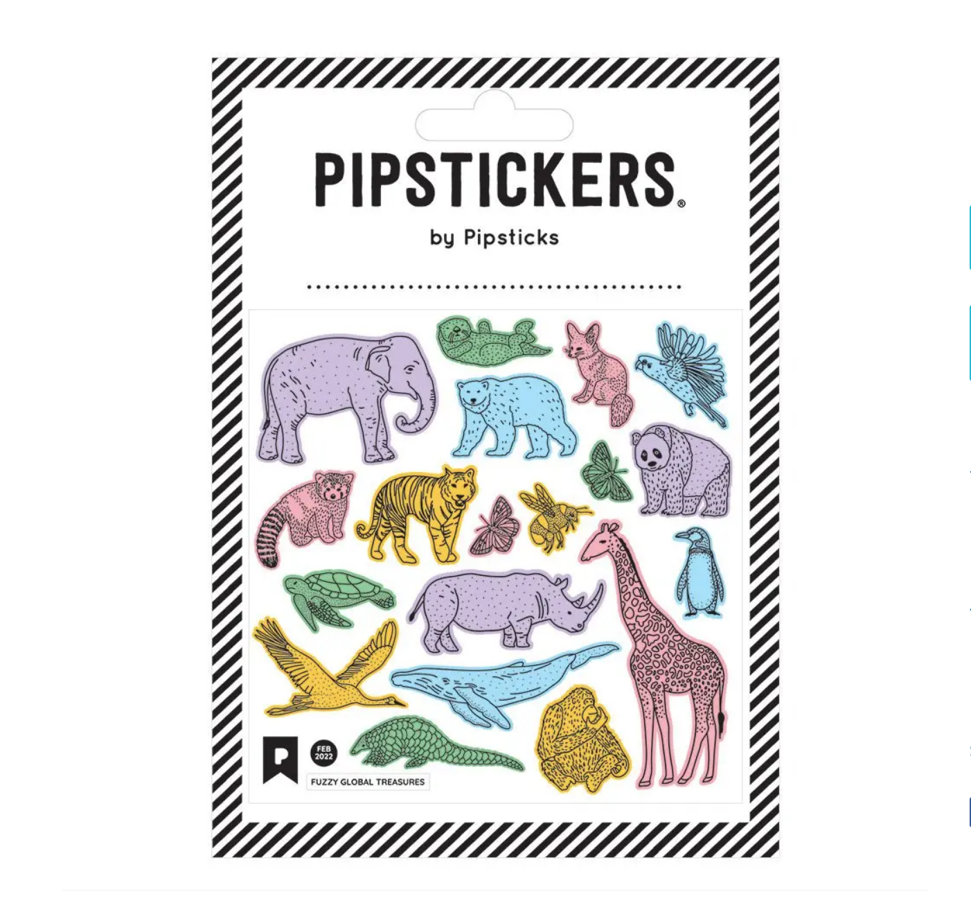 Fuzzy Animal Stickers