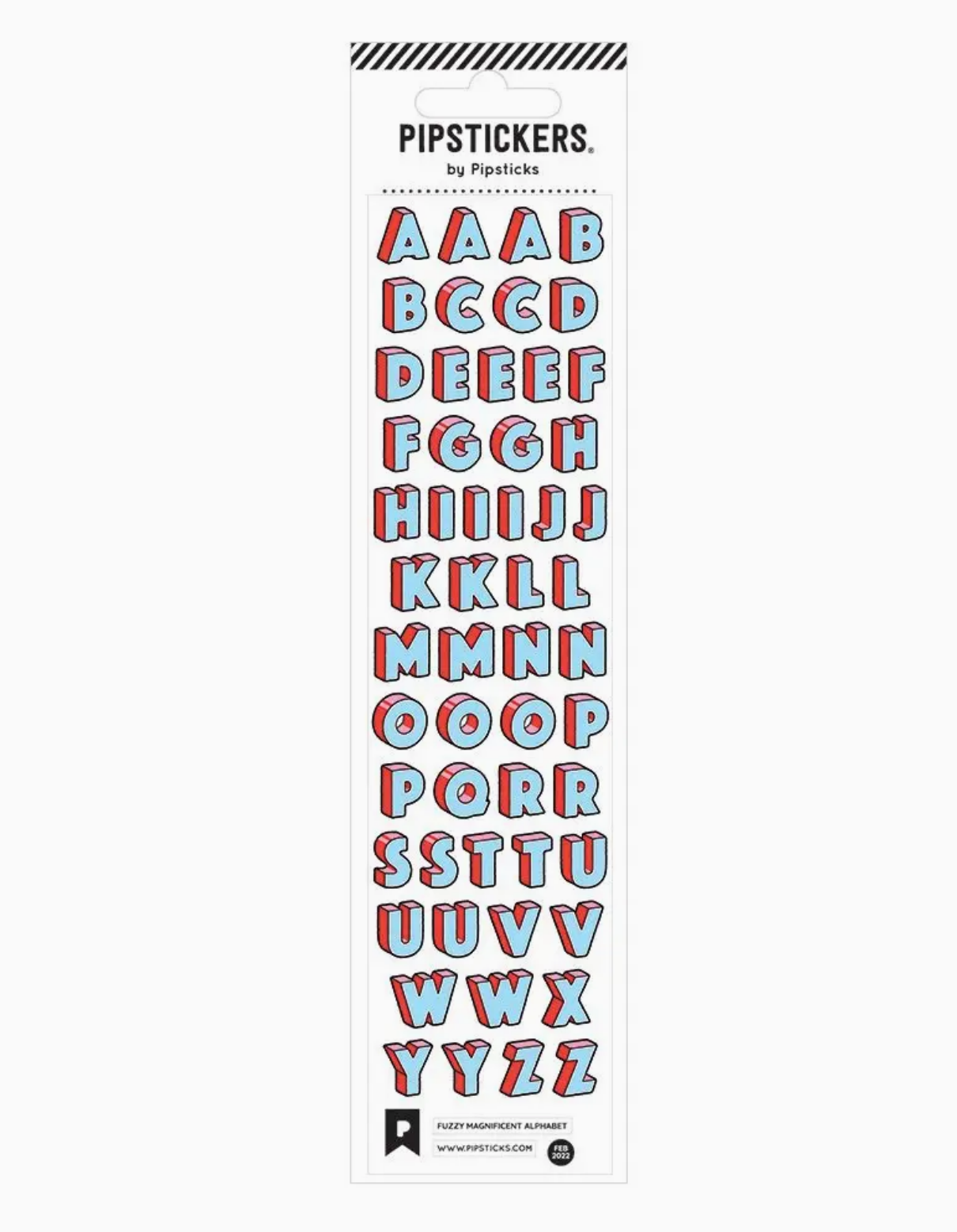 Fuzzy Alphabet Stickers