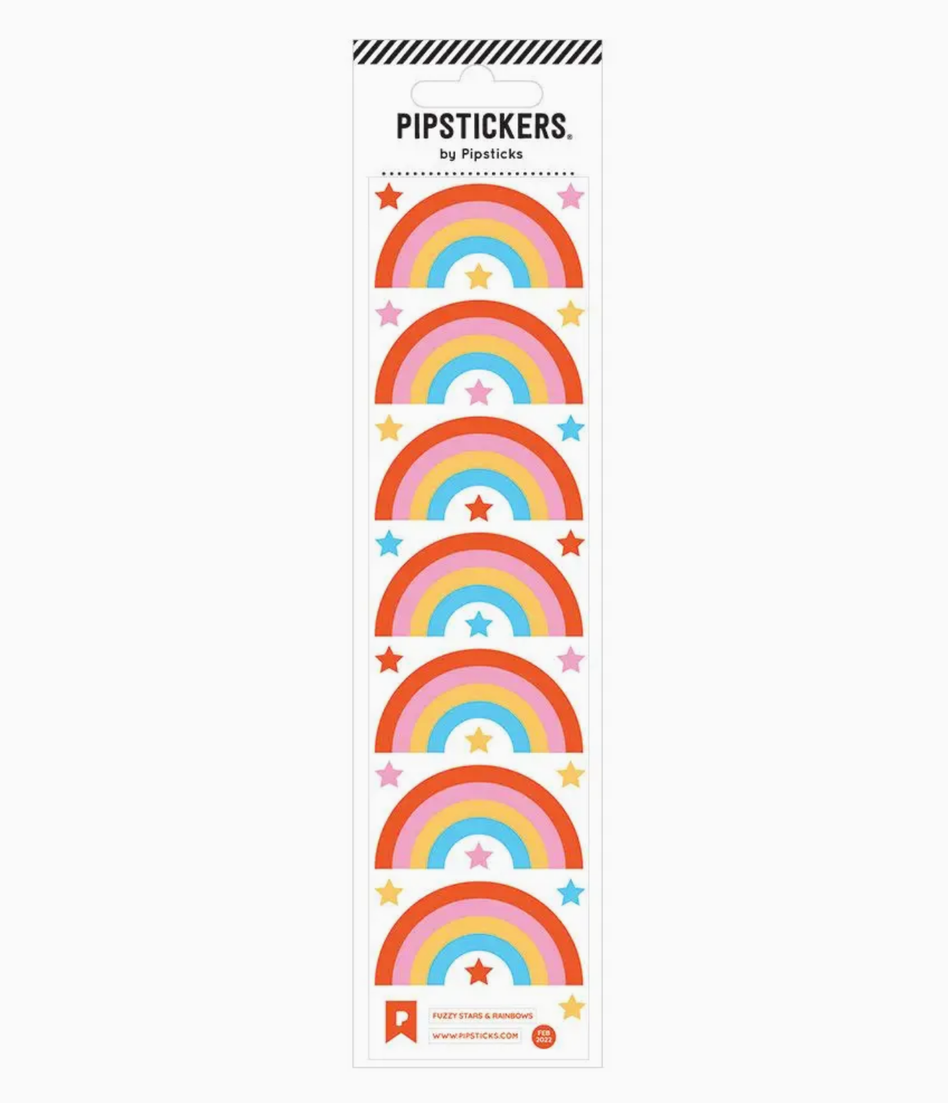 Fuzzy Stars & Rainbows Stickers